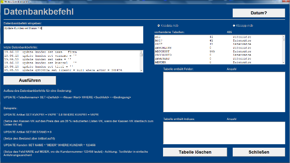 Datenbankbefehl
