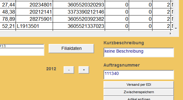 EDI Bestellungen (bie-dro)