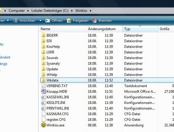 Hardware tauschen - Winkiss Daten übernehmen