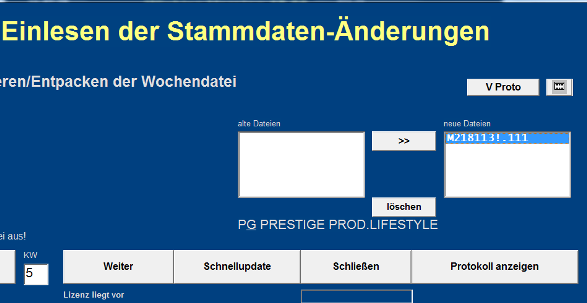 Parfümerie-Stammdaten aktualisieren