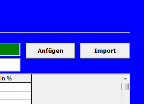 Terminpreisaktion in der Zentrale mit Import